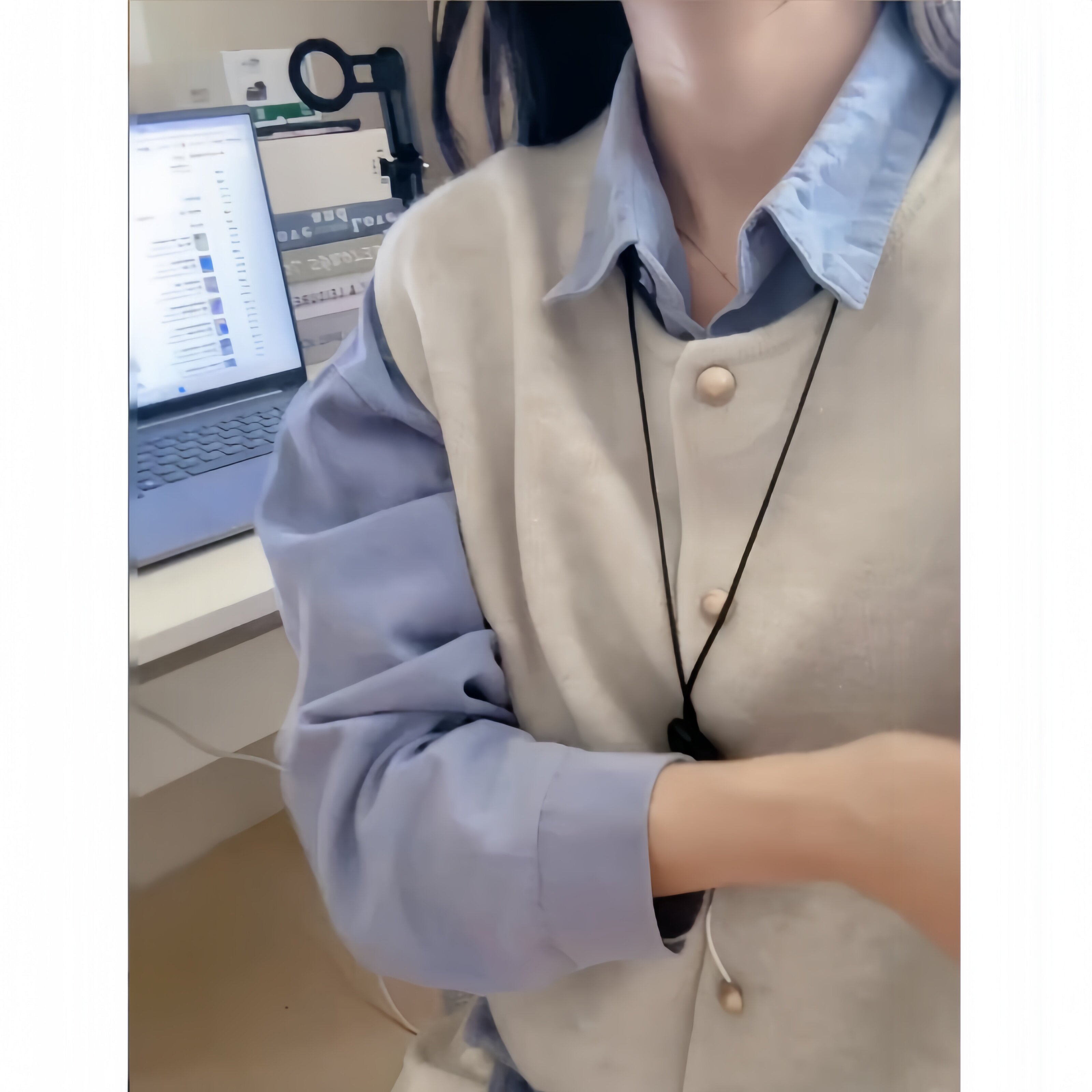 100%纯棉Polo领通勤衬衫外套女夏防晒衬衣宽松休闲开衫长袖上衣