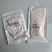 品牌专业瑜伽袜点胶袜防滑运动袜五指袜普拉提健身手套两件套