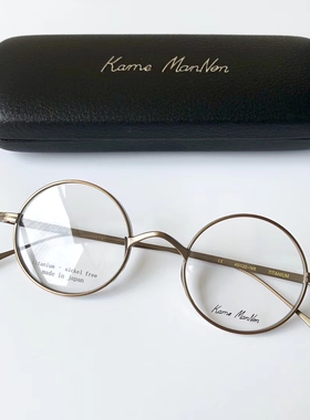 万年龟眼镜纯钛超轻日本复古个性圆形近视眼镜框男女小圆框kmn99