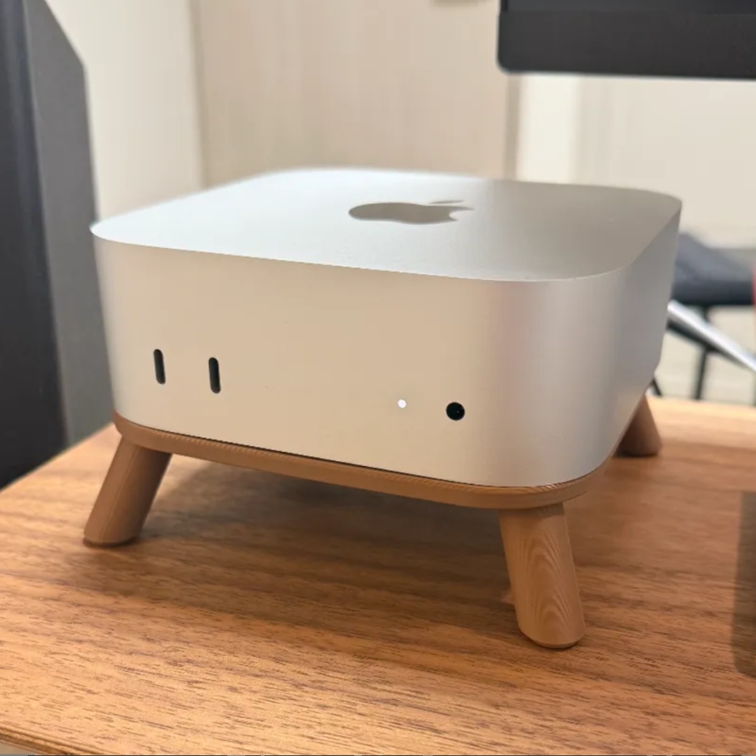 适用M4 Mac mini小板凳支架垫高支架保护垫防划伤加强散热mac配件
