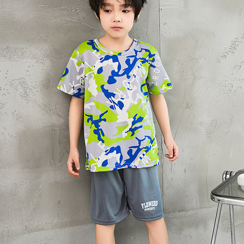 儿童速干短袖短裤运动套装