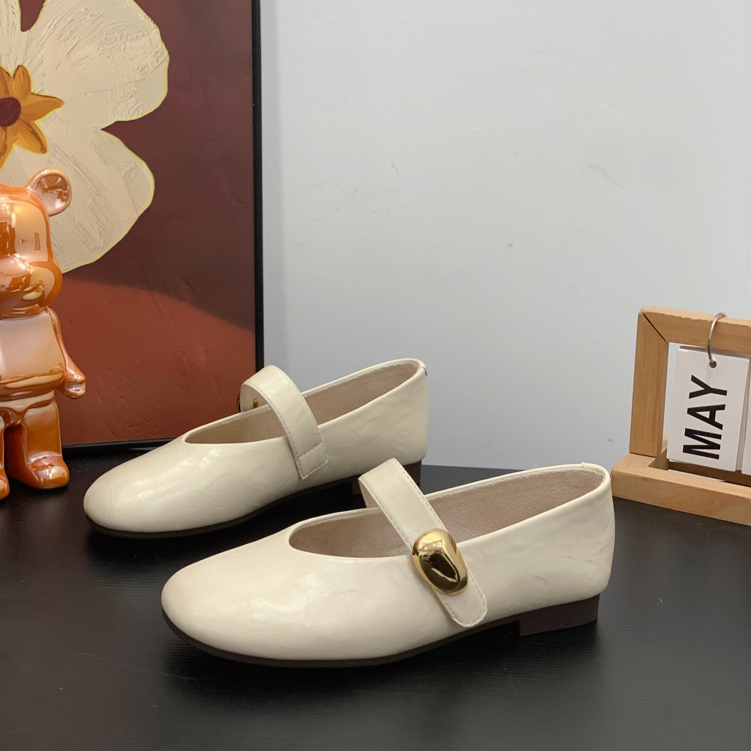 软底奶奶鞋魔术贴浅口单鞋女2026春新款平底显脚小温柔风玛丽珍鞋,女鞋,玛丽珍鞋,淘宝优惠券,粉丝福利购,淘宝优惠卷