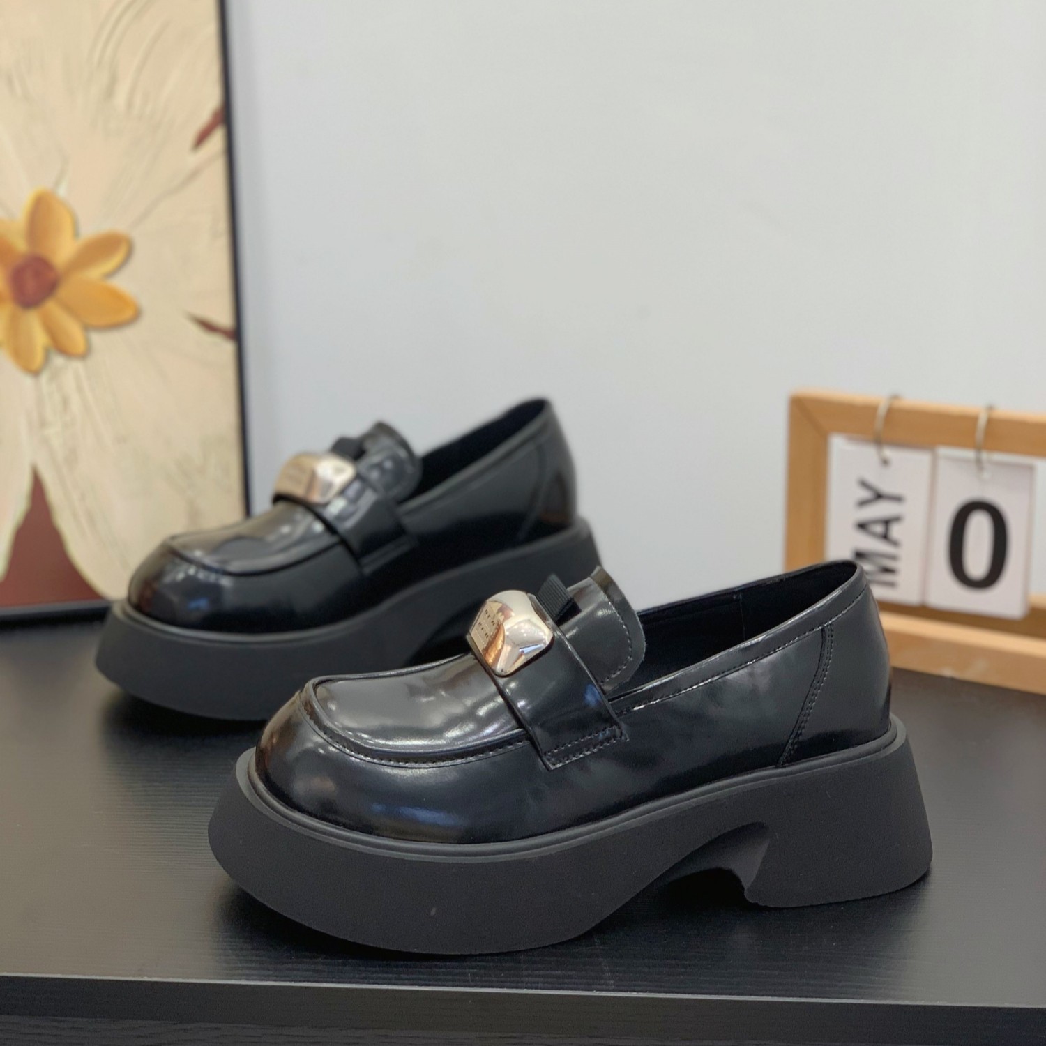 小个子增高显腿长复古学院风单鞋