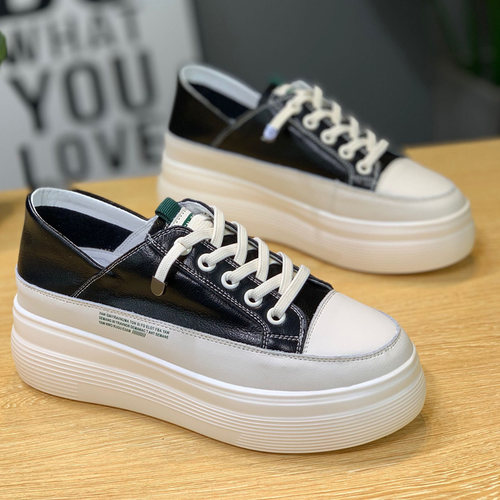 鞋子女2026春季真皮运动内增高