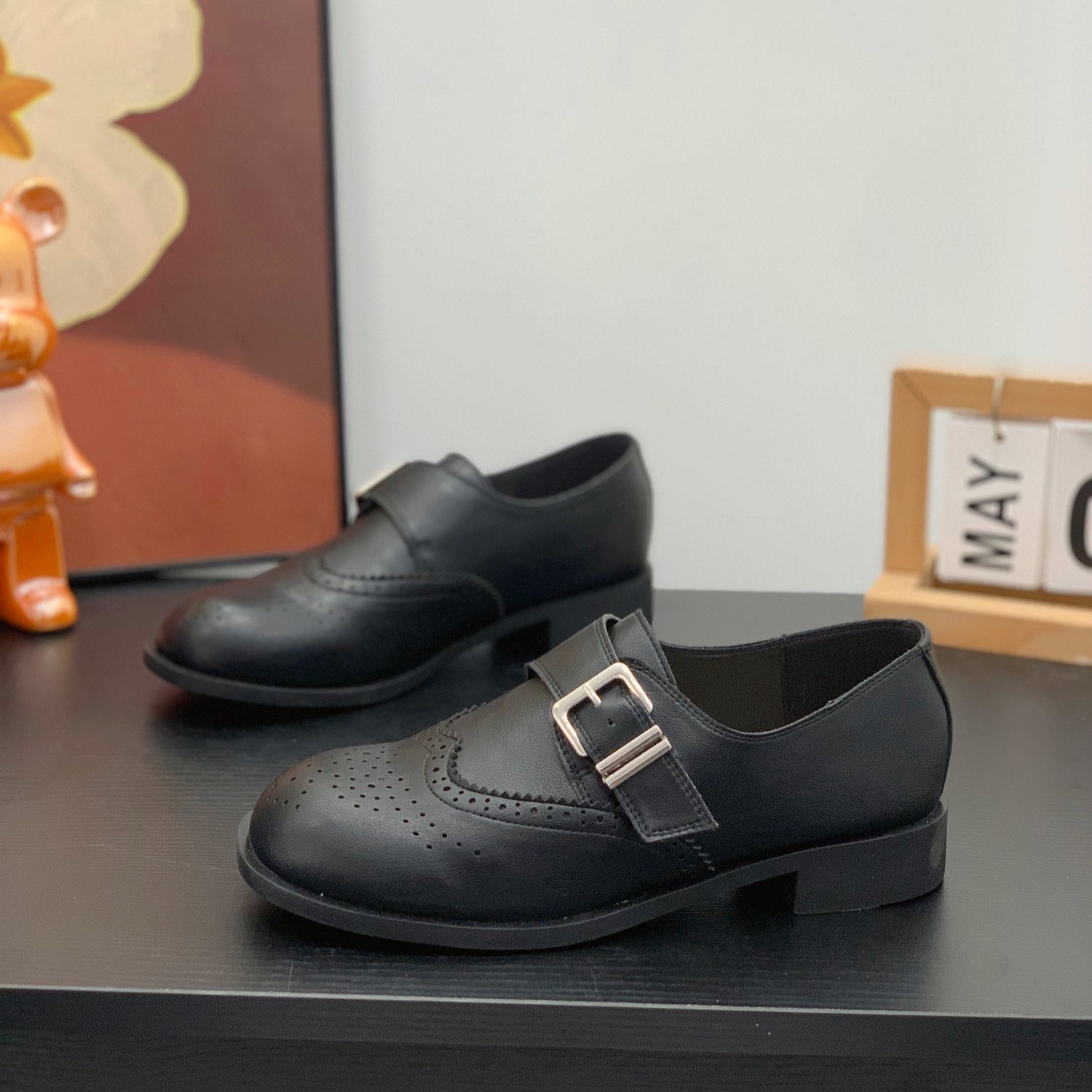 英伦风平底小皮鞋女2026年春季新款复古雕花乐福鞋显脚小通勤单鞋,女鞋,乐福鞋（豆豆鞋）,淘宝优惠券,粉丝福利购,淘宝优惠卷