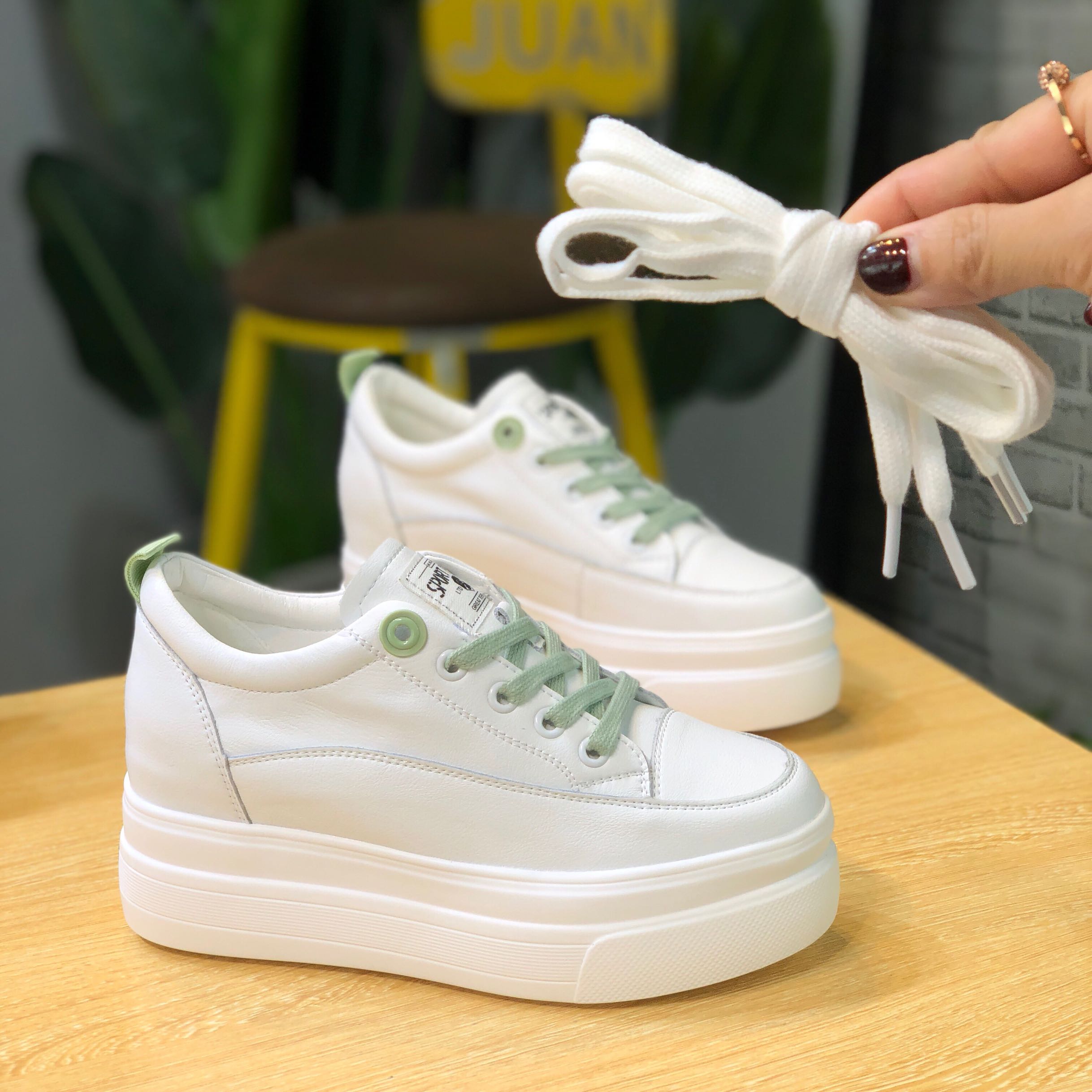 内增高小白鞋女厚底7cm松糕板鞋