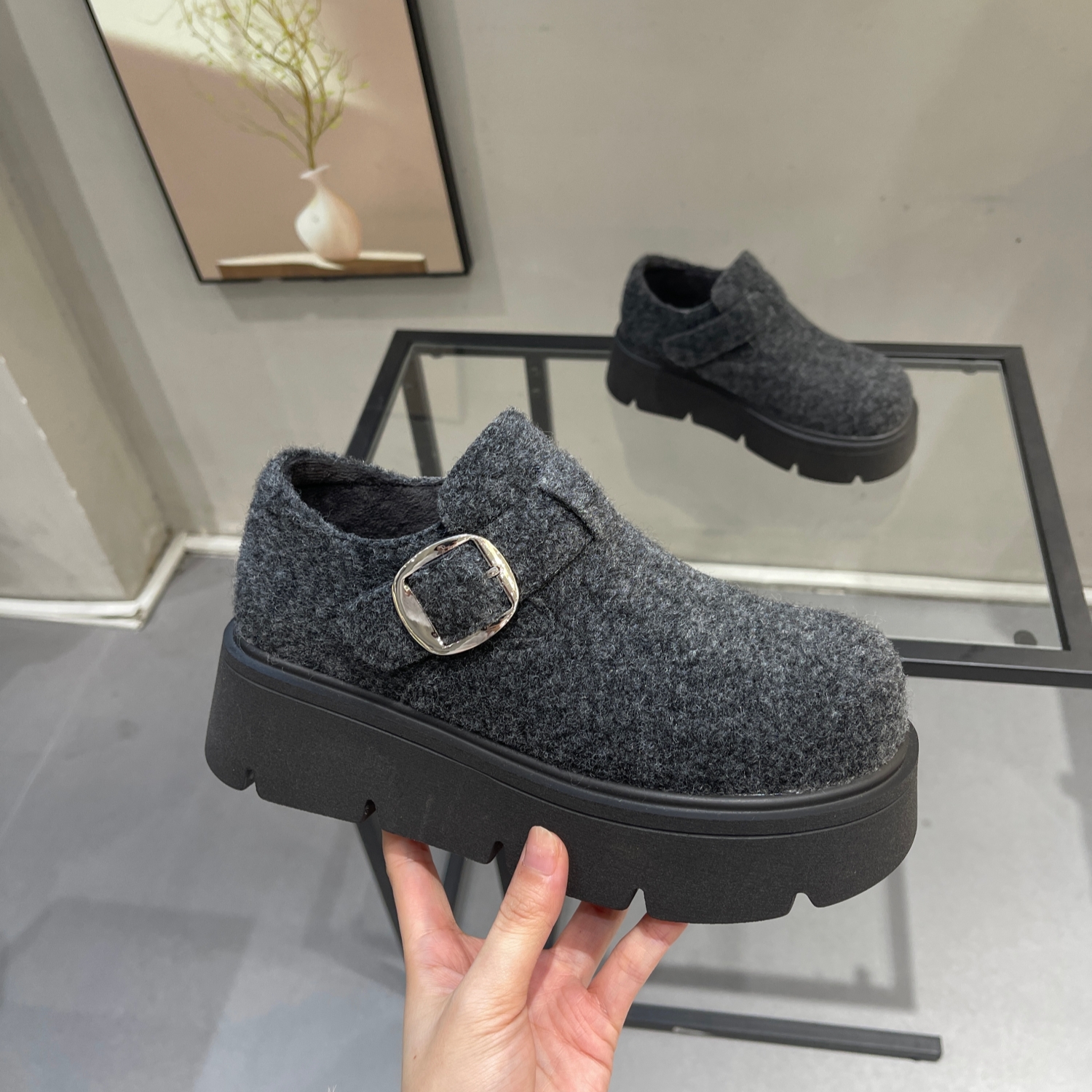 显腿长轻便不累脚复古时尚勃肯鞋