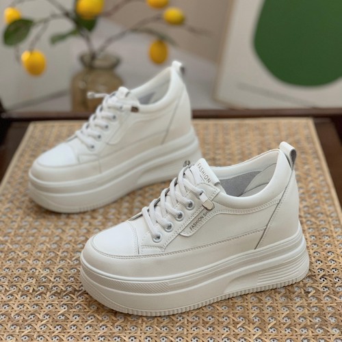 内增高8cm小个子配裙子小白板鞋