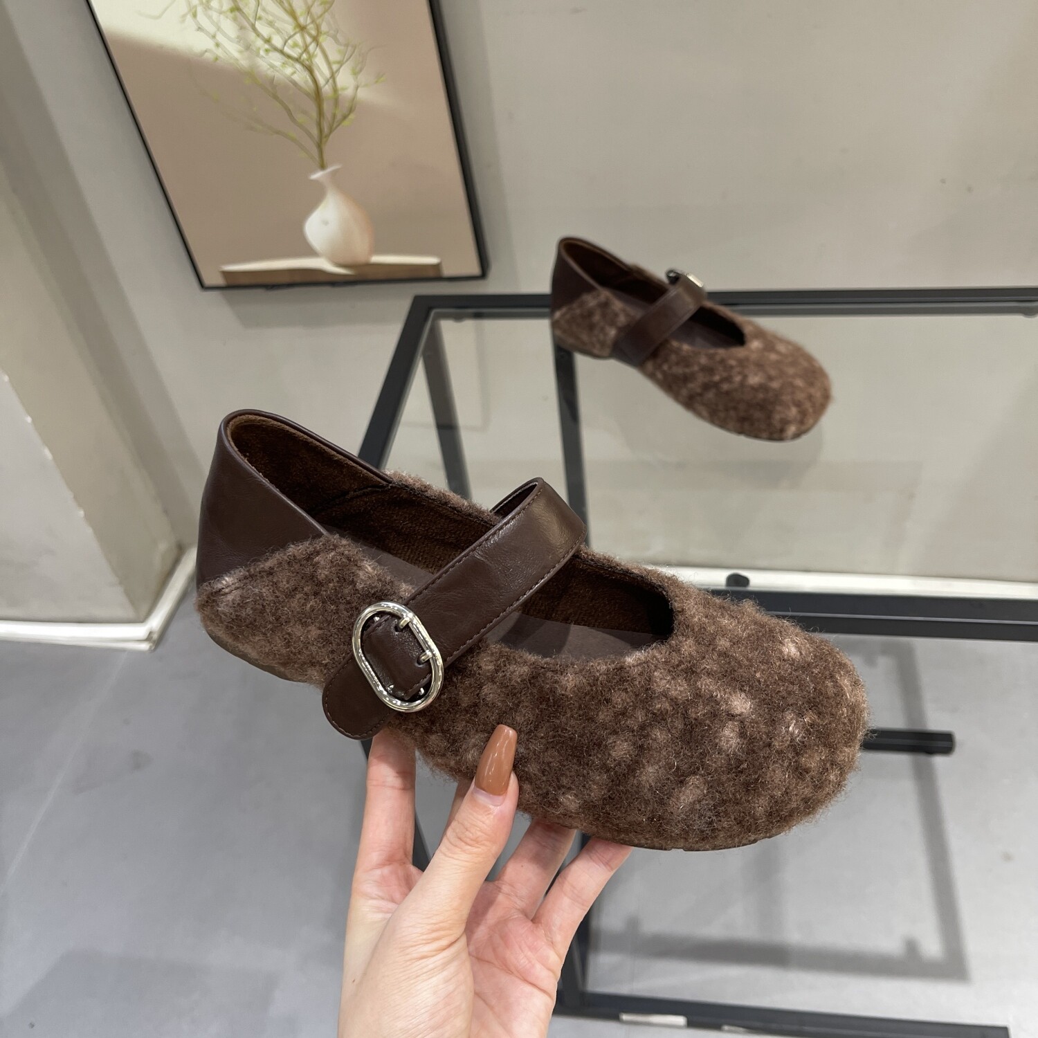 小众设计感玛丽珍毛毛鞋女2025新款秋冬平底两穿复古踩屎感奶奶鞋,女鞋,玛丽珍鞋,淘宝优惠券,粉丝福利购,淘宝优惠卷