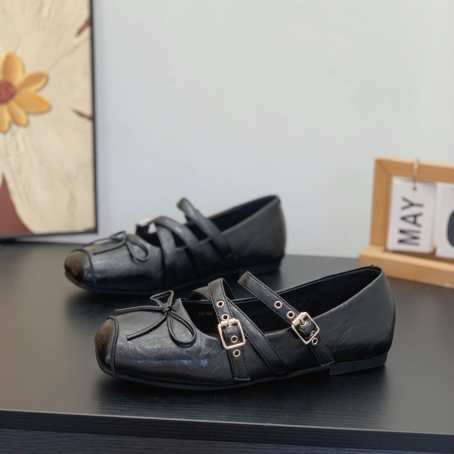 小众交叉皮带扣甜酷蝴蝶结玛丽珍芭蕾鞋女2026春新款方头平底单鞋,女鞋,时尚芭蕾鞋,淘宝优惠券,粉丝福利购,淘宝优惠卷