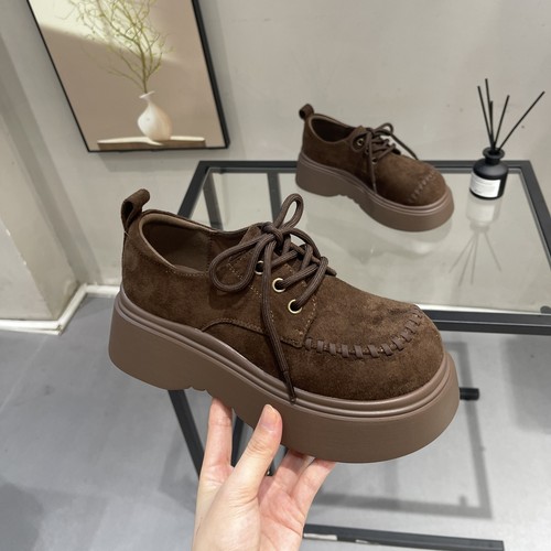 巨轻便巨舒适复古增高大头勃肯鞋