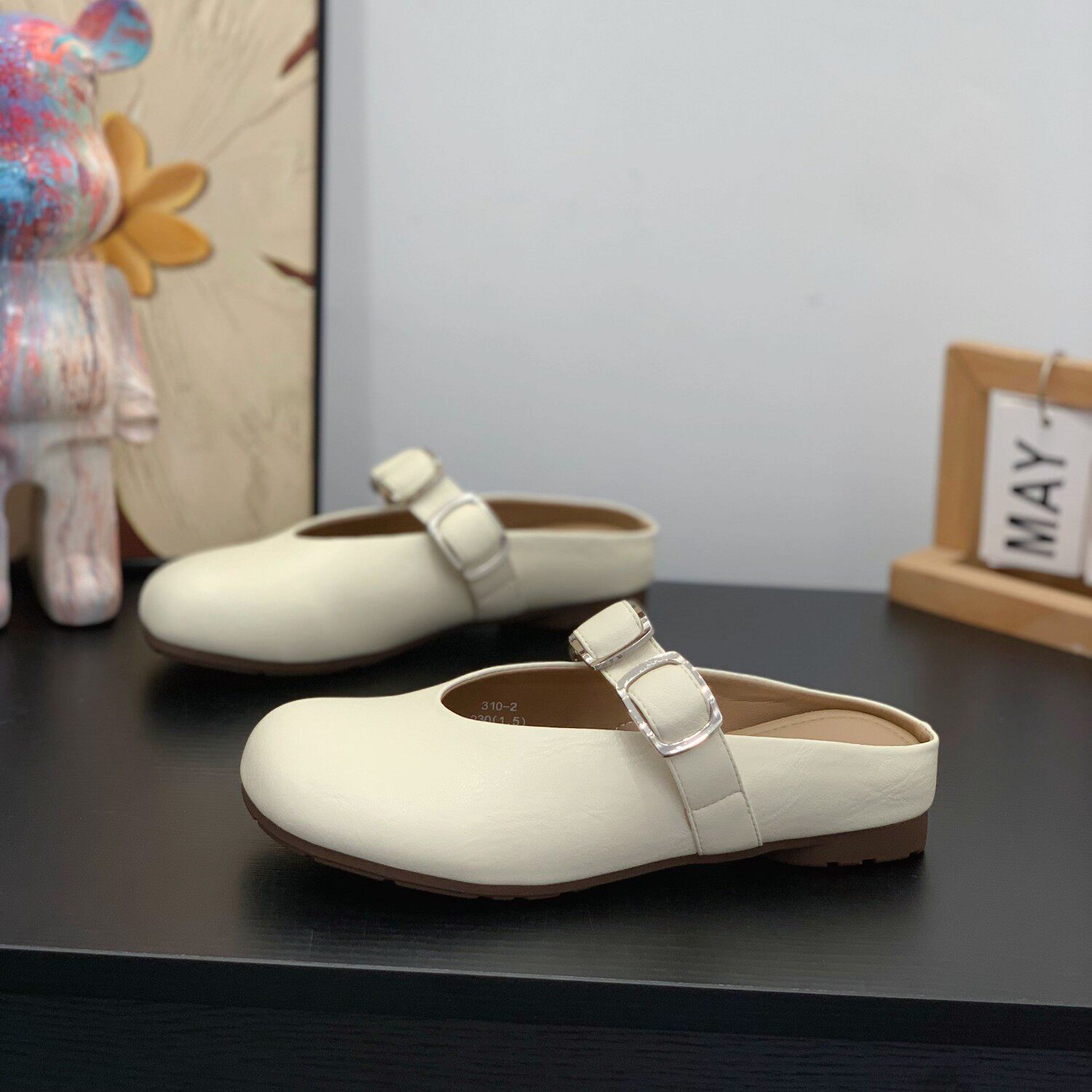 网红甜美通勤风包头拖鞋女2026夏懒人一脚蹬软底百搭优雅气质凉拖