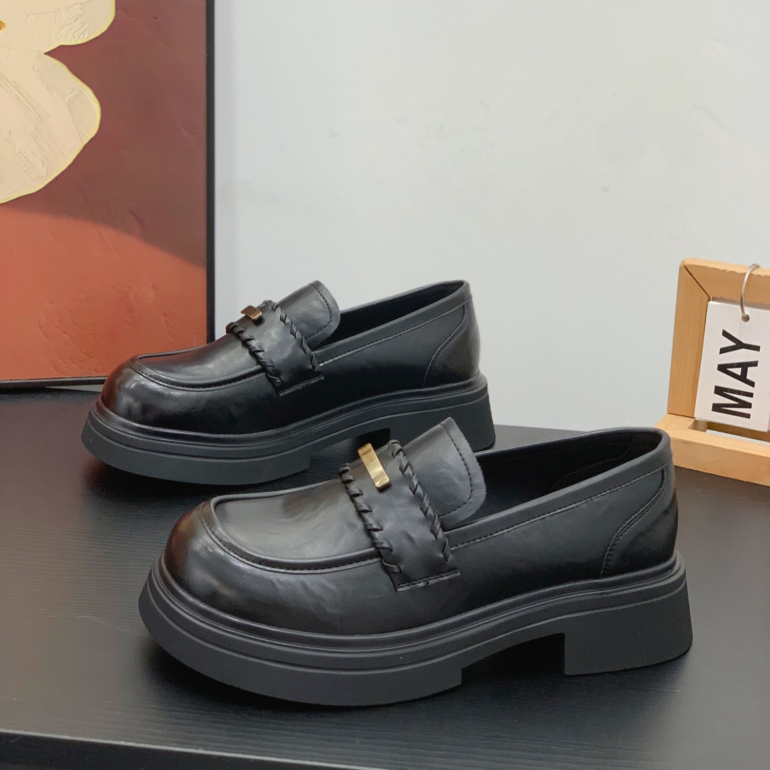 软面软底时尚学院风通勤工作单鞋