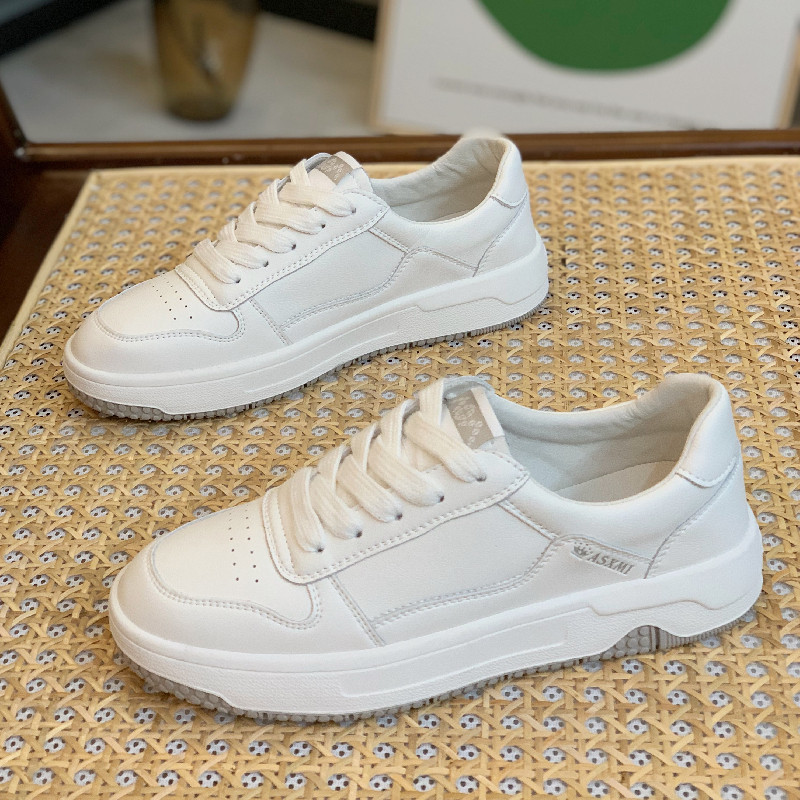 真皮小白鞋女2026新款春季平底百搭休闲阿甘鞋ins潮爆款运动板鞋,女鞋,深口单鞋,淘宝优惠券,粉丝福利购,淘宝优惠卷