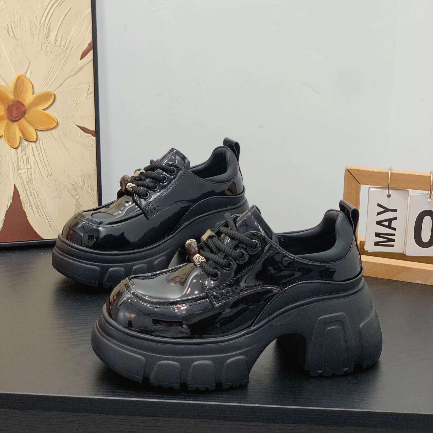 小个子增高轻便学院风百搭乐福鞋