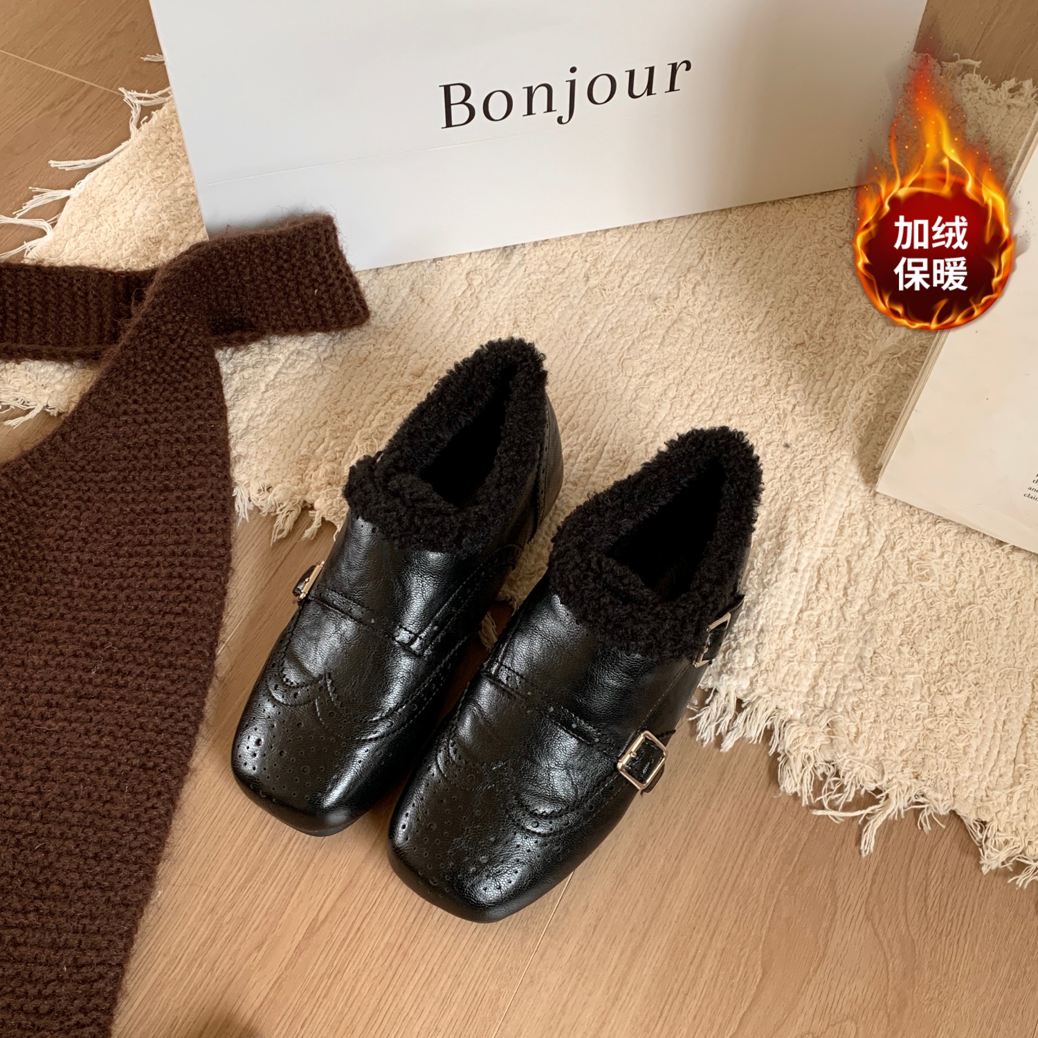 软面软底舒适通勤时尚百搭乐福鞋