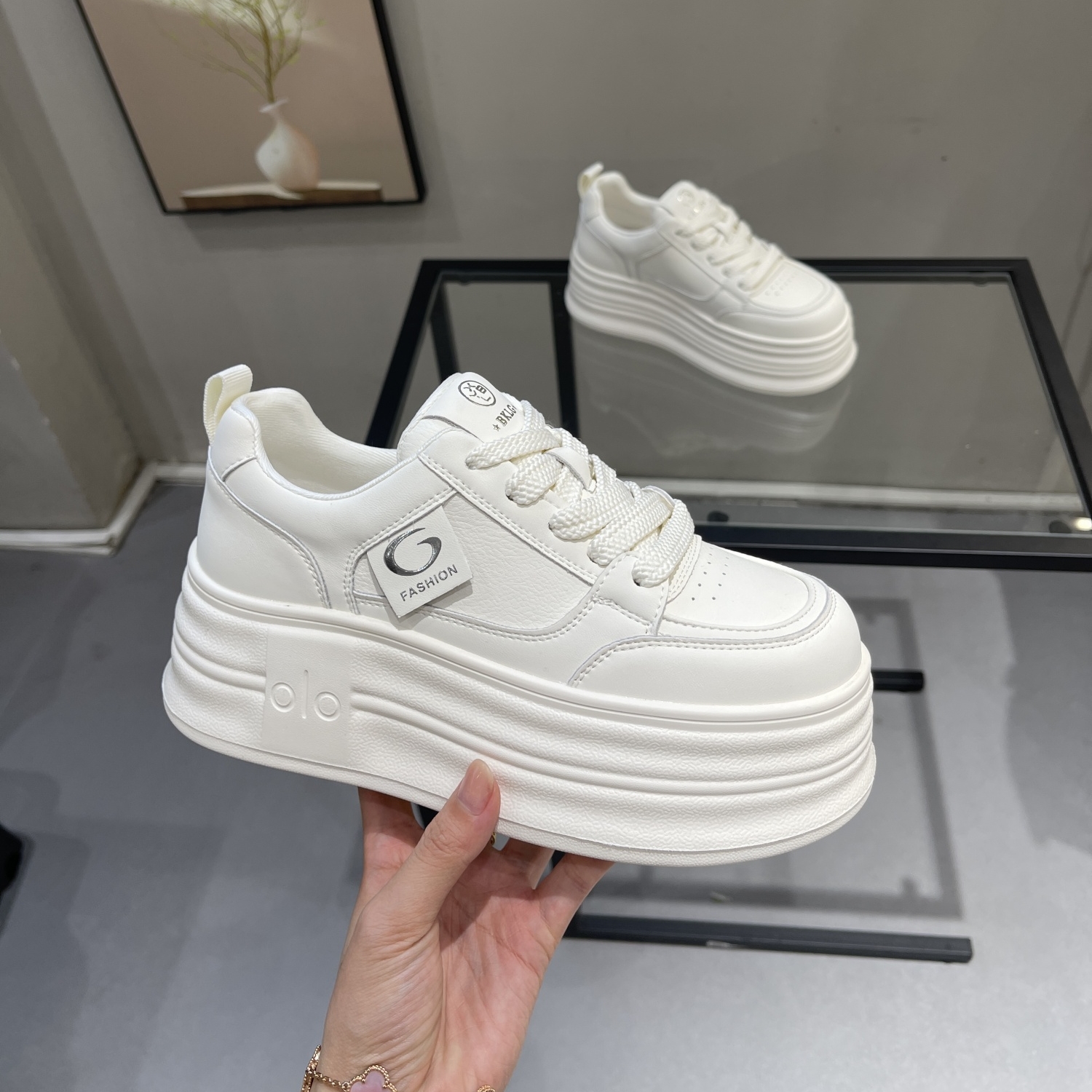 再见一米五~小个子增高6cm小白鞋