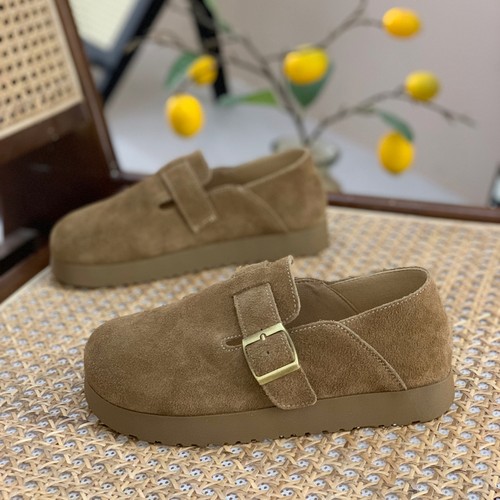 厚底一脚蹬全包勃肯鞋踩屎感单鞋