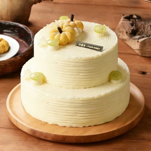 四蜜家多层动物奶油生日蛋糕芝士新鲜现做聚会低糖健康成都 包邮