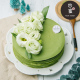 四蜜家抹茶千层新鲜生日蛋糕动物奶油天然健康成都同城鲜花装 饰