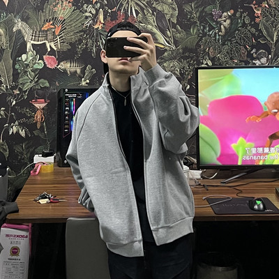 500克拉链立领卫衣hiphop外套