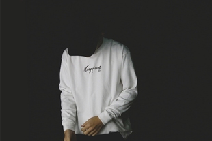 T恤 dance嘻哈滑板重磅宽松全棉小领口长袖 bboy街舞popping urban