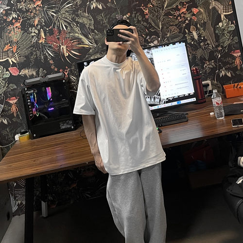 短袖嘻哈bboy小领口凉感