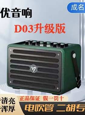 声优D03升级版便携防水电吹管二胡乐器专用户外K歌音箱蓝牙手提