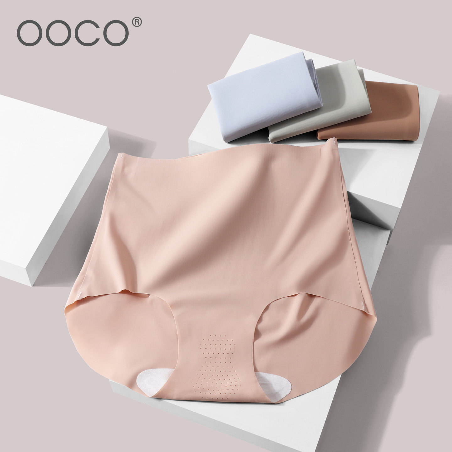 3条装OOCO高腰无痕女士内裤
