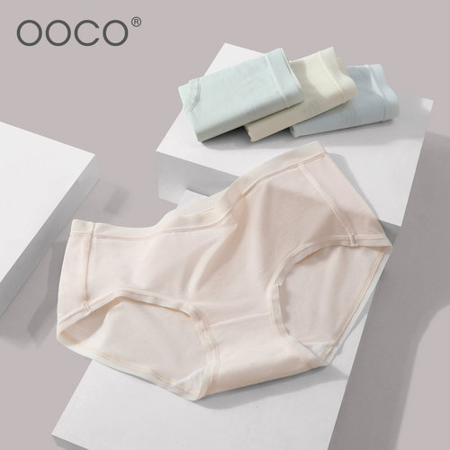 OOCO中腰莫代尔女士内裤4条装