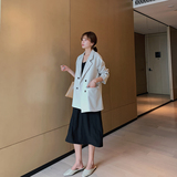 现货X212P105K1682021春装新款3色可选落肩袖小西装，女装西装，浙宝088