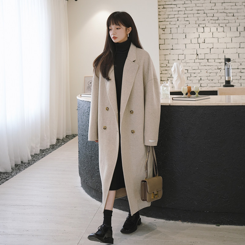 羊绒版现货M176P285K3982024冬装新款双面毛呢外套羊毛大衣,女装毛呢外套,浙宝088
