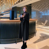 驼色中长款双面羊绒大衣女2024秋冬新款高端港风宽松过膝毛呢外套，女装毛呢外套，浙宝088