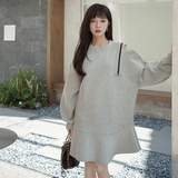 现货M150P115k1682024春秋装新款加厚针织卫衣连衣裙，女装连衣裙，浙宝088