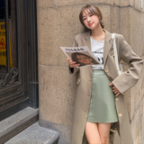 现货M069P135K1992022新款小西装过膝超长款单排扣外套，女装西装，浙宝088