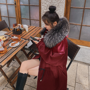 现货X901P185K268  冬装羊羔毛派克服外套大衣4色主推图片