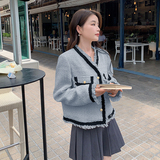 现货M510P135K1882024春装新款小香风牛仔拼接单排扣外套女，女装短外套，浙宝088