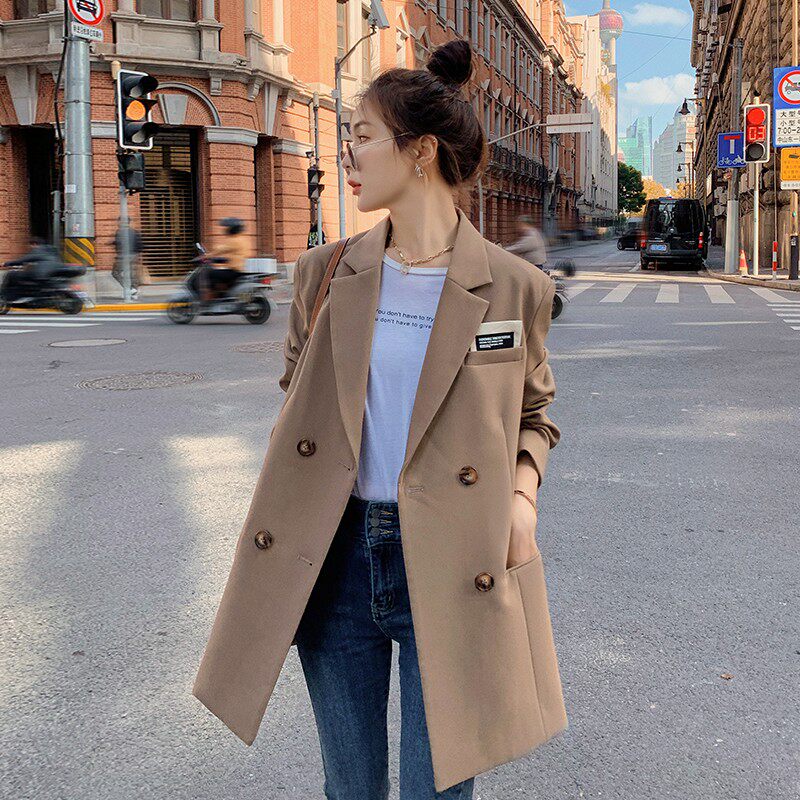 大量现货X952P110K1682024新款学院风袖标小西装外套，女装西装，浙宝088