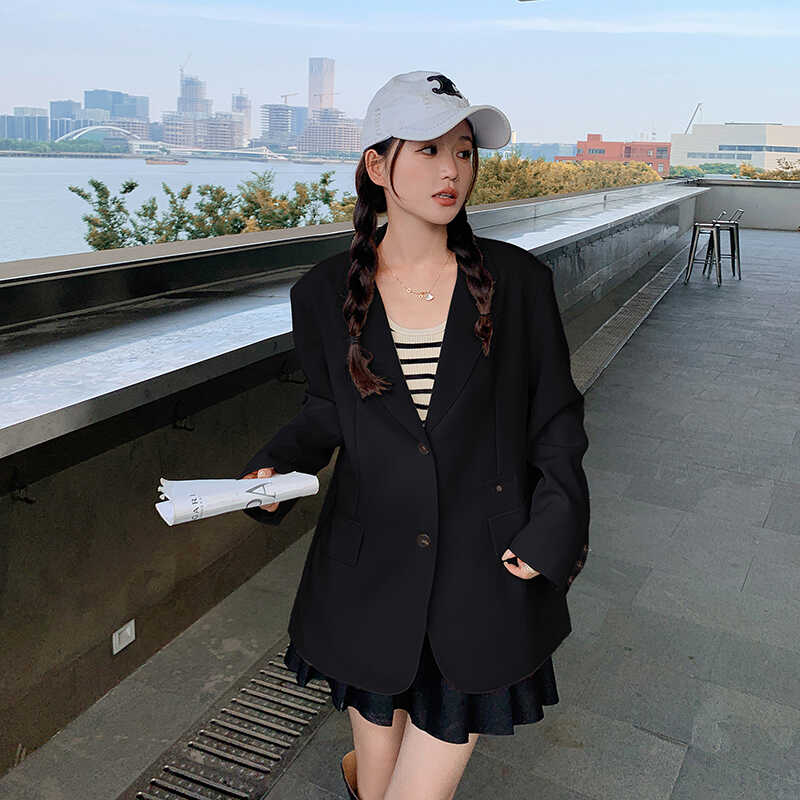 现货M653P115K1682024春秋装新款小西装宽松外套2色,女装西装,浙宝088
