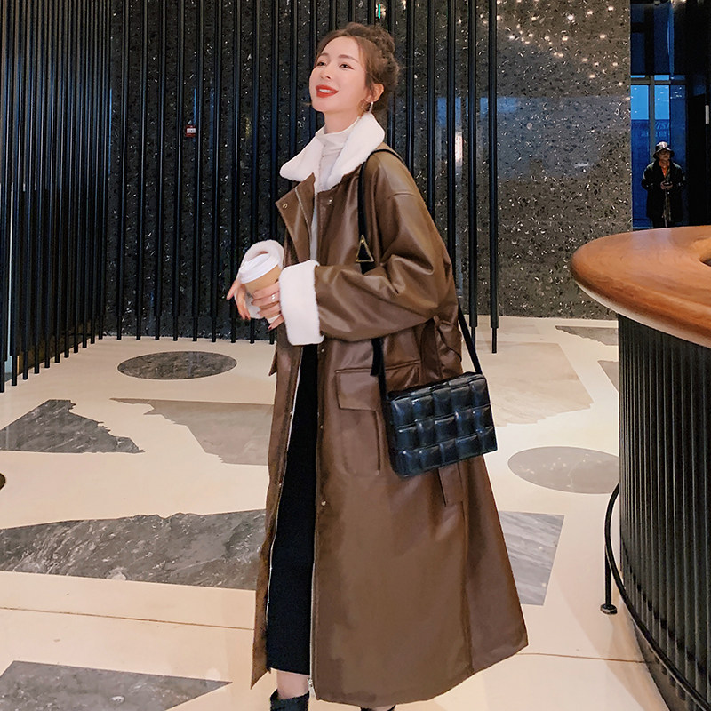 现货 X930 P195 K278 2024冬装新款皮衣派克服棉服外套女羊羔毛图片