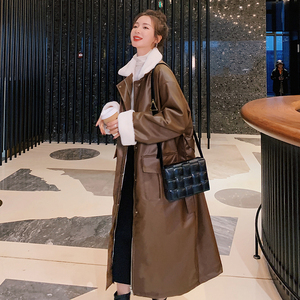 现货 X930 P195 K278 2024冬装新款皮衣派克服棉服外套女羊羔毛图片