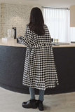 出货中M215P175K2682022冬装新款千鸟格撞色大衣毛呢外套，女装毛呢外套，浙宝088