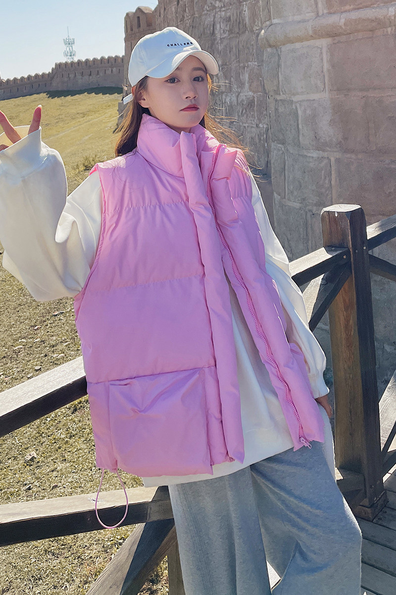主推出货中M226P195K288新款90白鸭绒羽绒服立领马甲3色,女装羽绒服,浙宝088