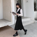 出货中M157P115K1682022秋装新款假两件拼接撞色连衣裙，女装连衣裙，浙宝088