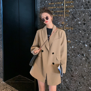 现货 X978P110K178 2024秋装新款双排扣小西装外套女2色,女装西装,浙宝088