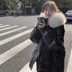 现货 M030P275K398 2022冬装新款连帽90绒亮面羽绒服外套图片