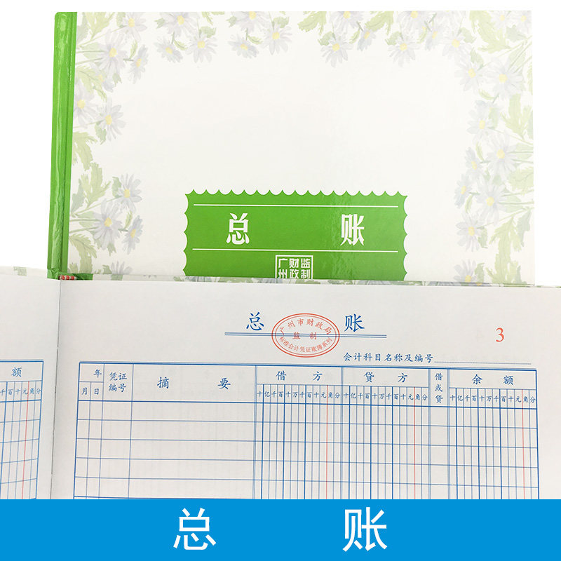 总账账本总分类账会计明细账本手工做账流水进出收支企业账册记账