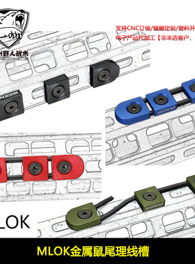 【MLOK金属鼠尾理线槽】ARSON MACHINE M300600手电线控导线器PEQ