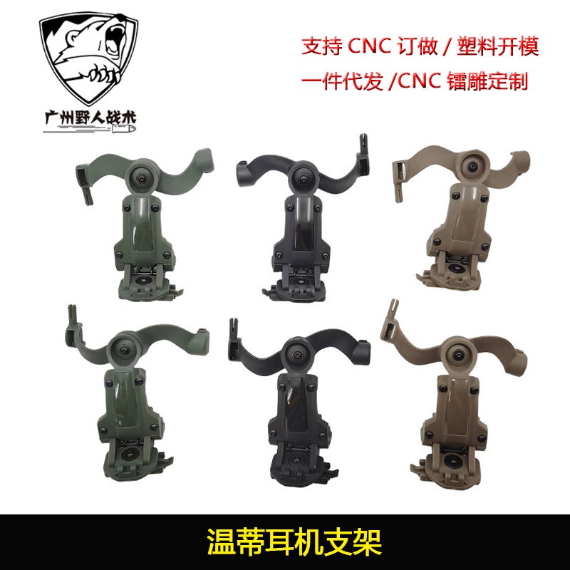 拾音降噪FAST战术耳机支架头盔式配件 Wendy导轨配套件多角度可调
