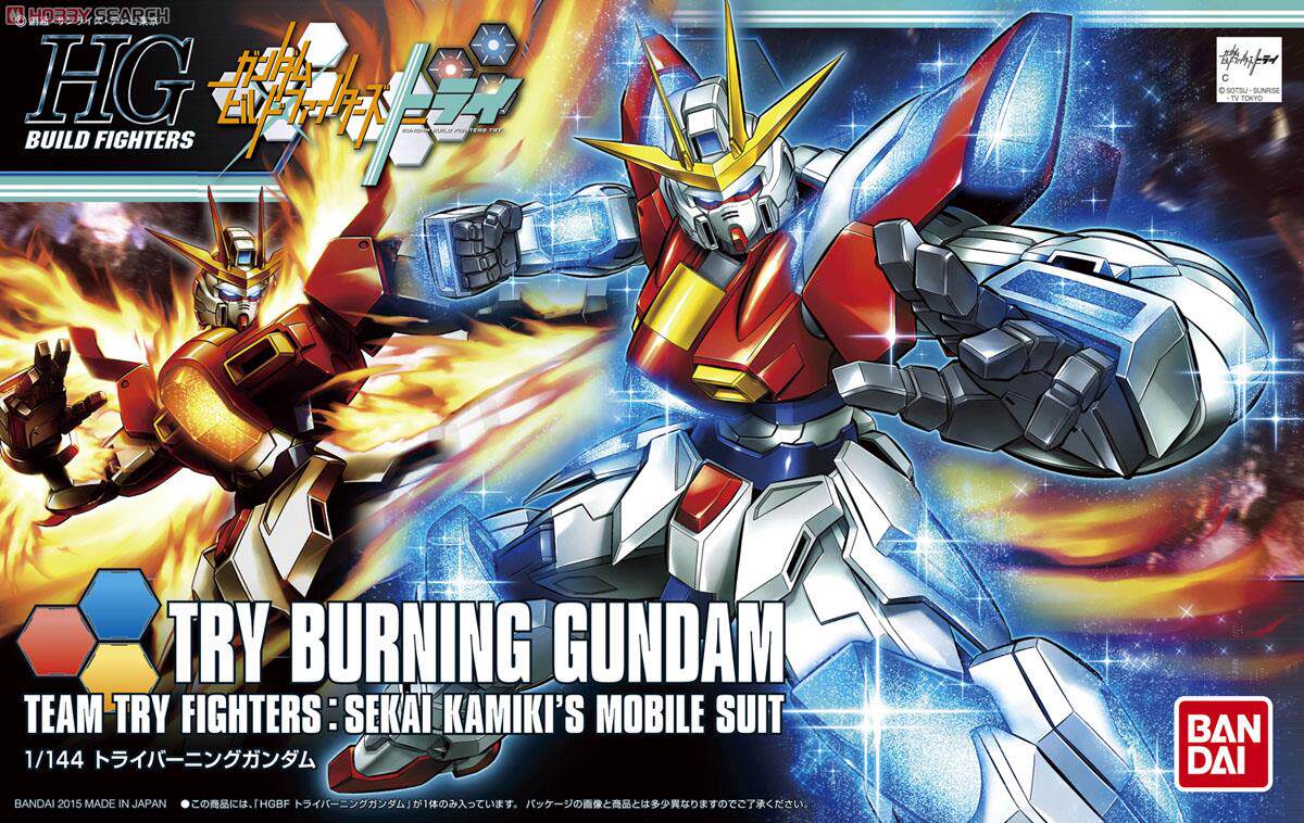 万代拼装模型 HGBF 028 Try Burning 三一创制燃焰/燃烧高达 初回